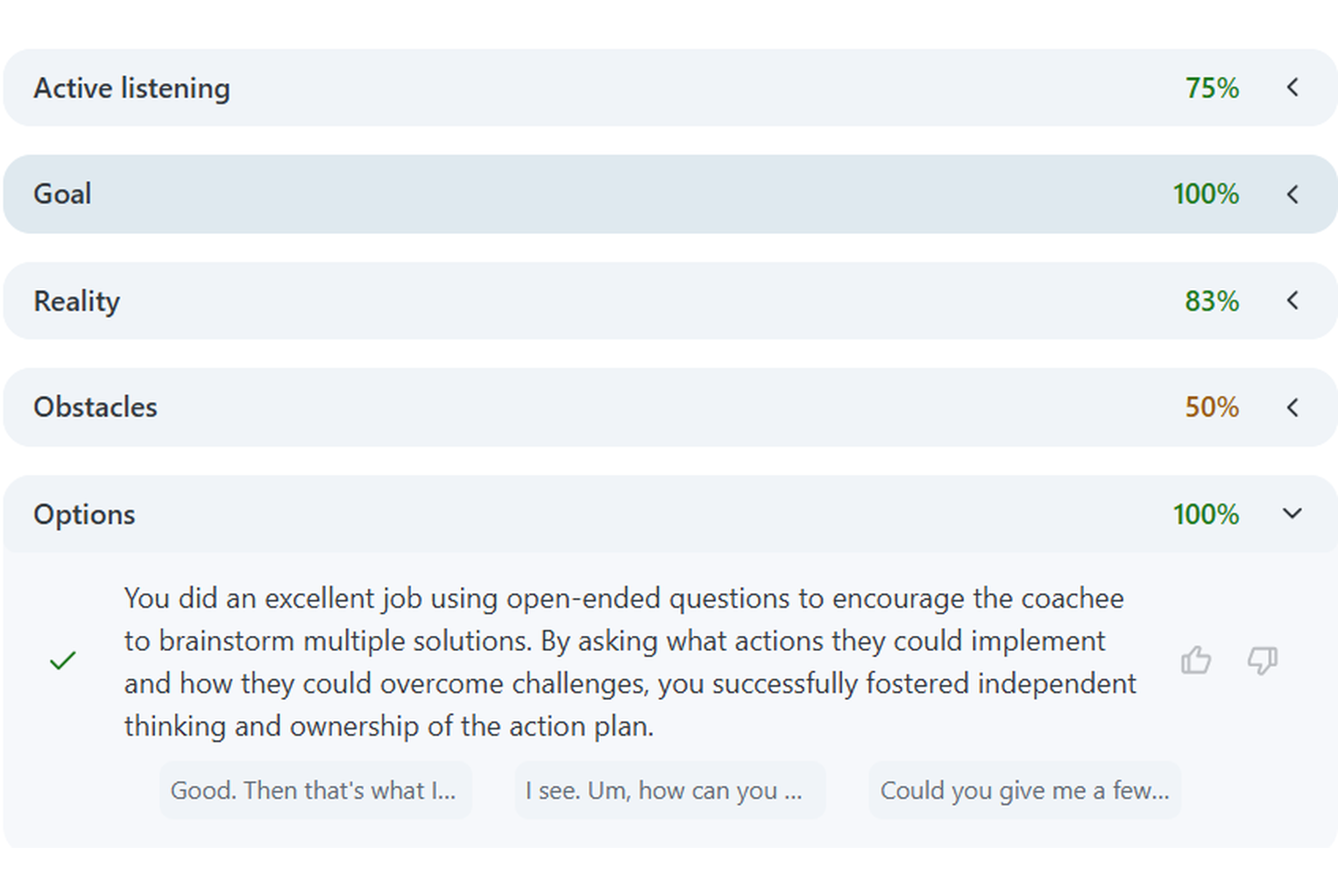 feedback.